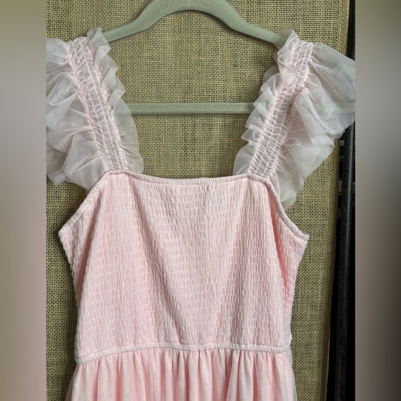 Pink Ruffled Maxi Dress - Picture 7 of 7